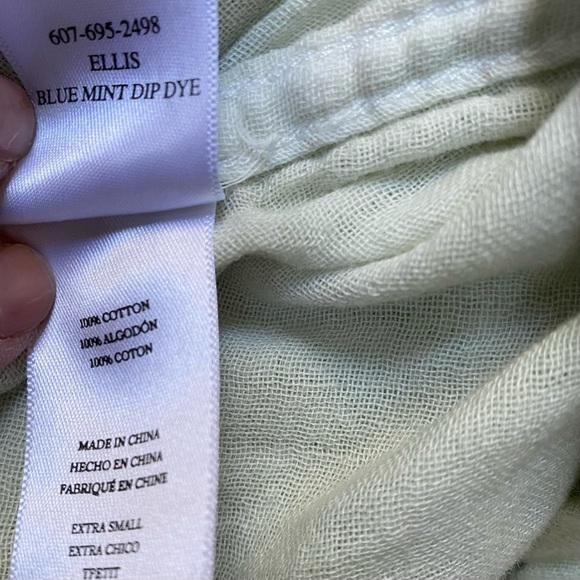 RAILS Ellis Button Down Blue Mint Ombre Dip Dye Tie Dye Cotton XS - Picture 6 of 7